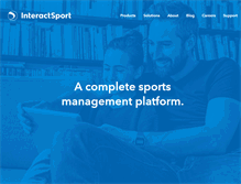 Tablet Screenshot of interactsport.com